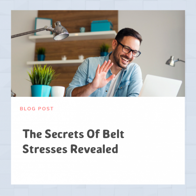 The Secrets of Belt Stresses Revealed