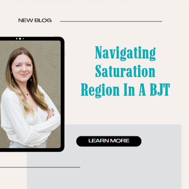 Navigating Saturation Region in a BJT
